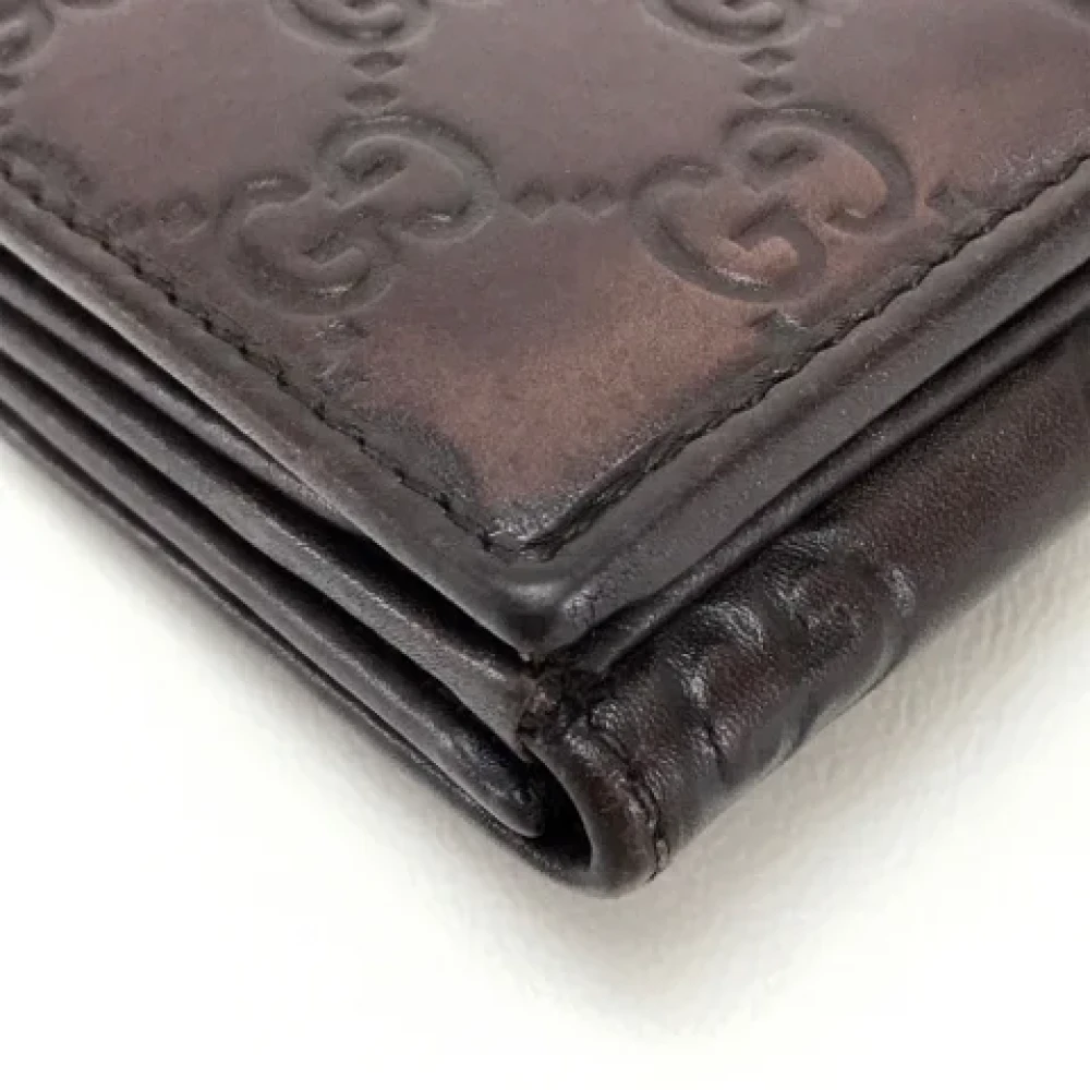 Gucci Vintage Pre-owned Leather wallets Brown Dames