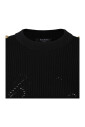 pull-noir-a-cotes-avec-boutons-dores