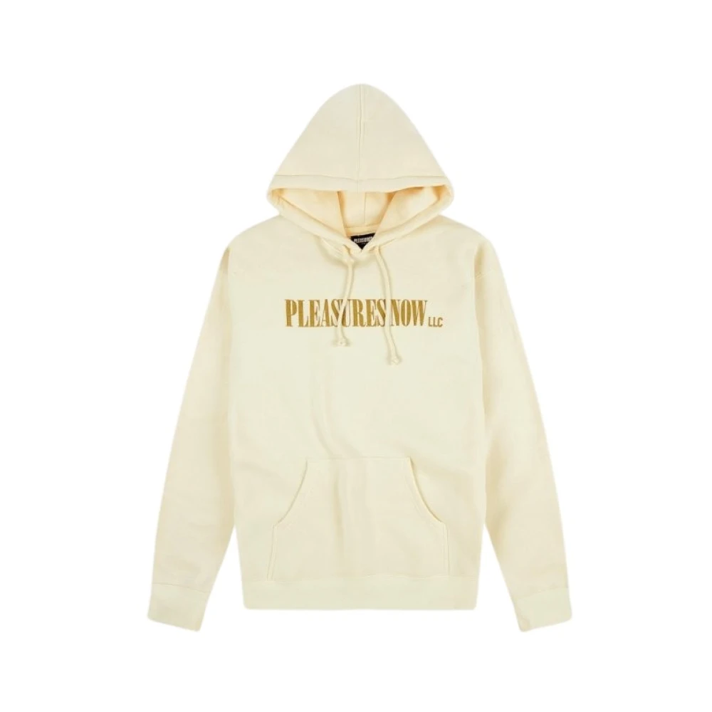 Pleasures Hoodie met capuchon en print Beige Heren