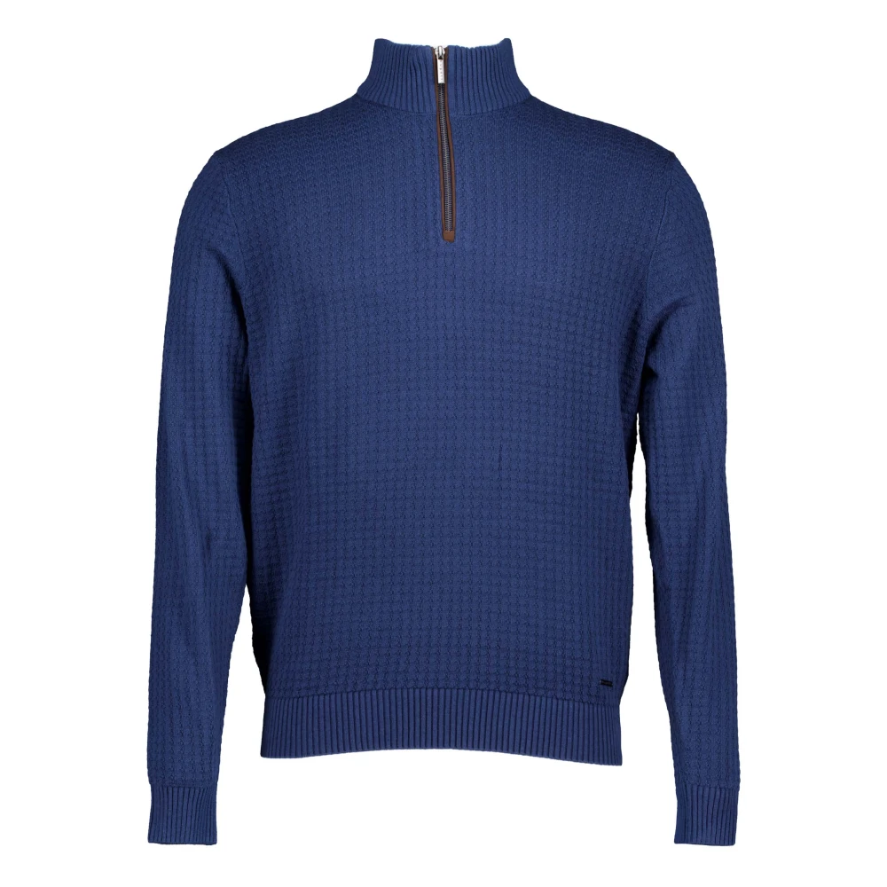 Bugatti Blåa Pullovers Blue, Herr