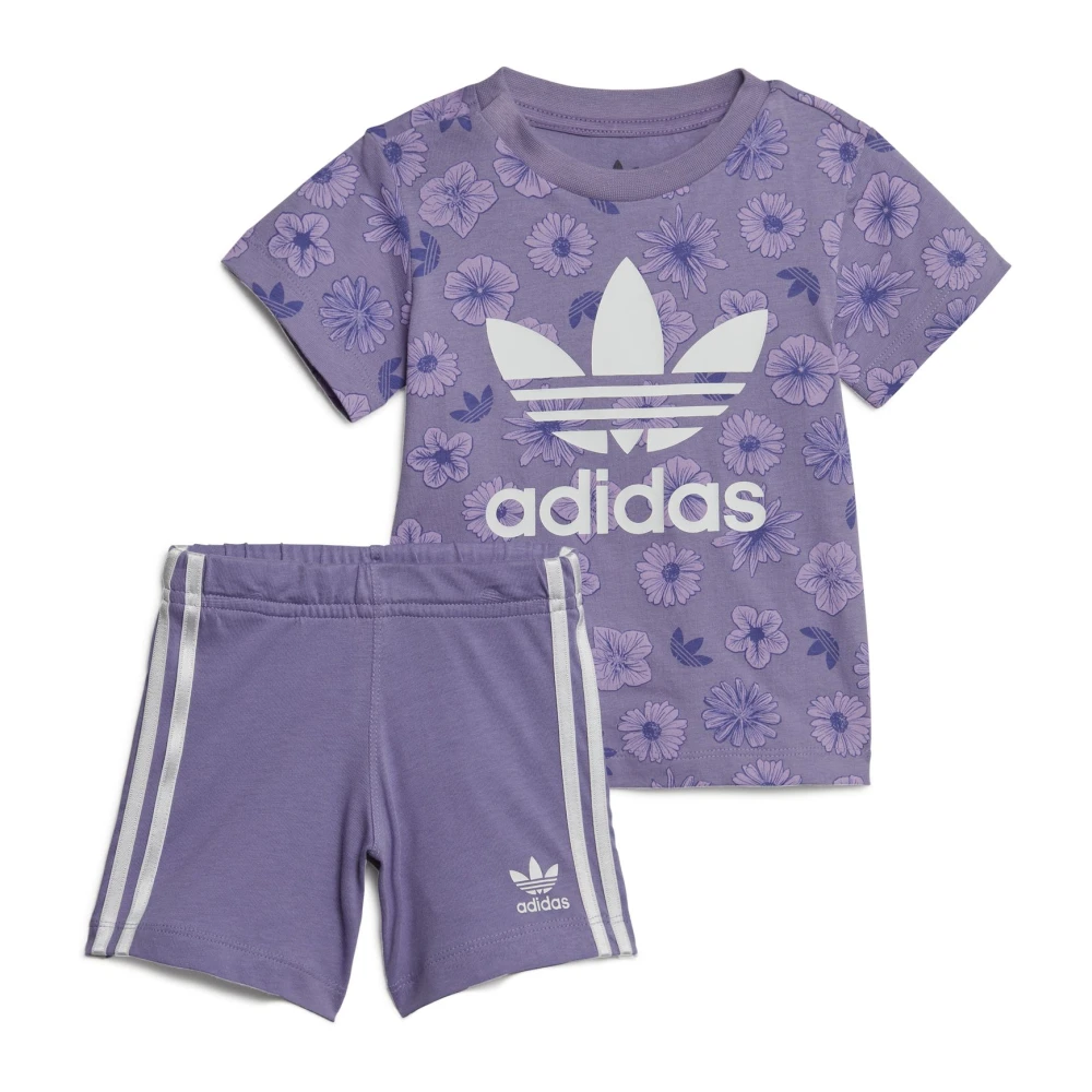 Adidas Originals Casual Tee Set Purple, Flicka