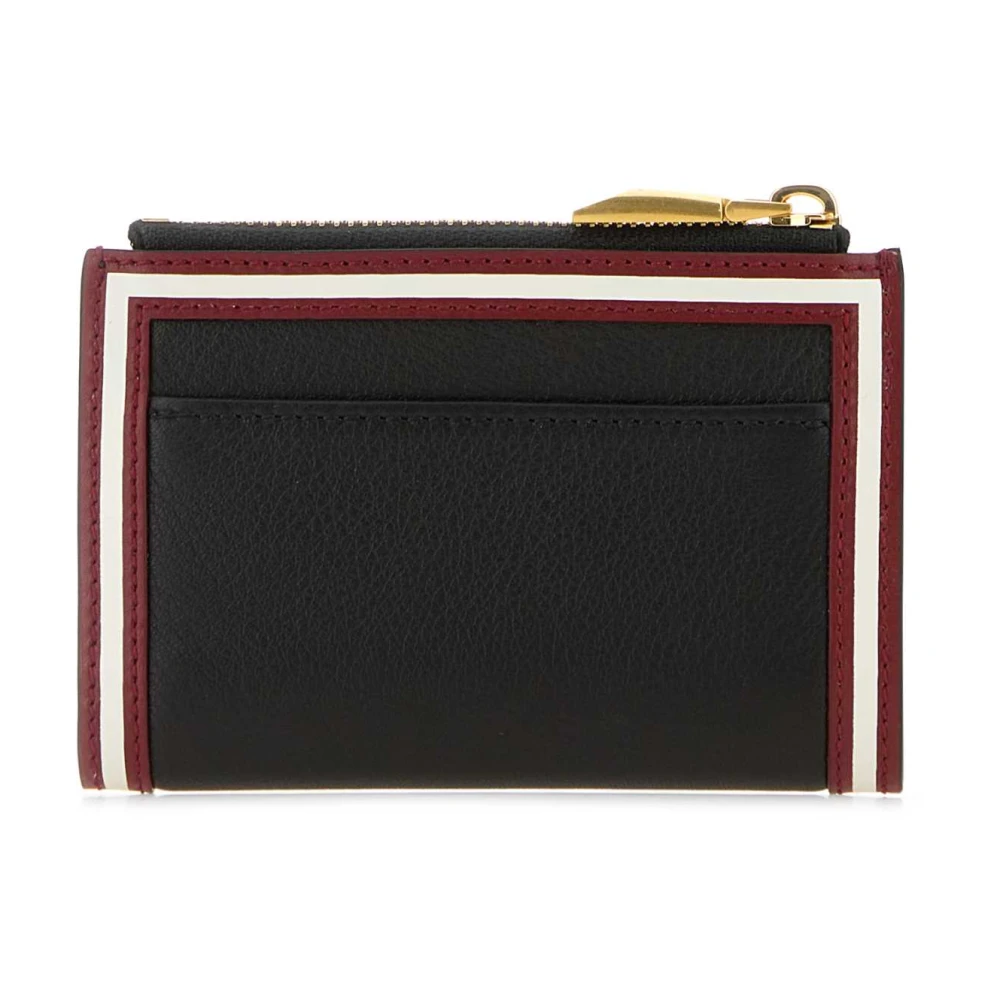 Bally Klassieke Zwarte Leren Portemonnee Black Dames
