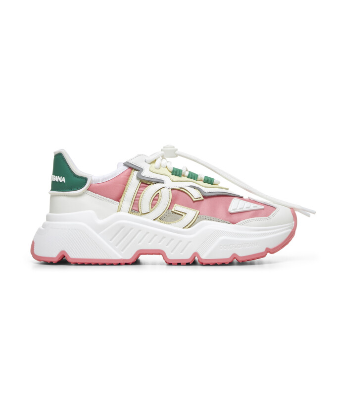 baskets-blanches-avec-insert-vert