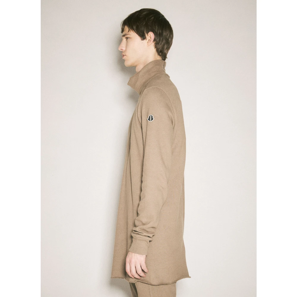 Moncler Katoenen Surf Longsleeve T-shirt Beige Dames