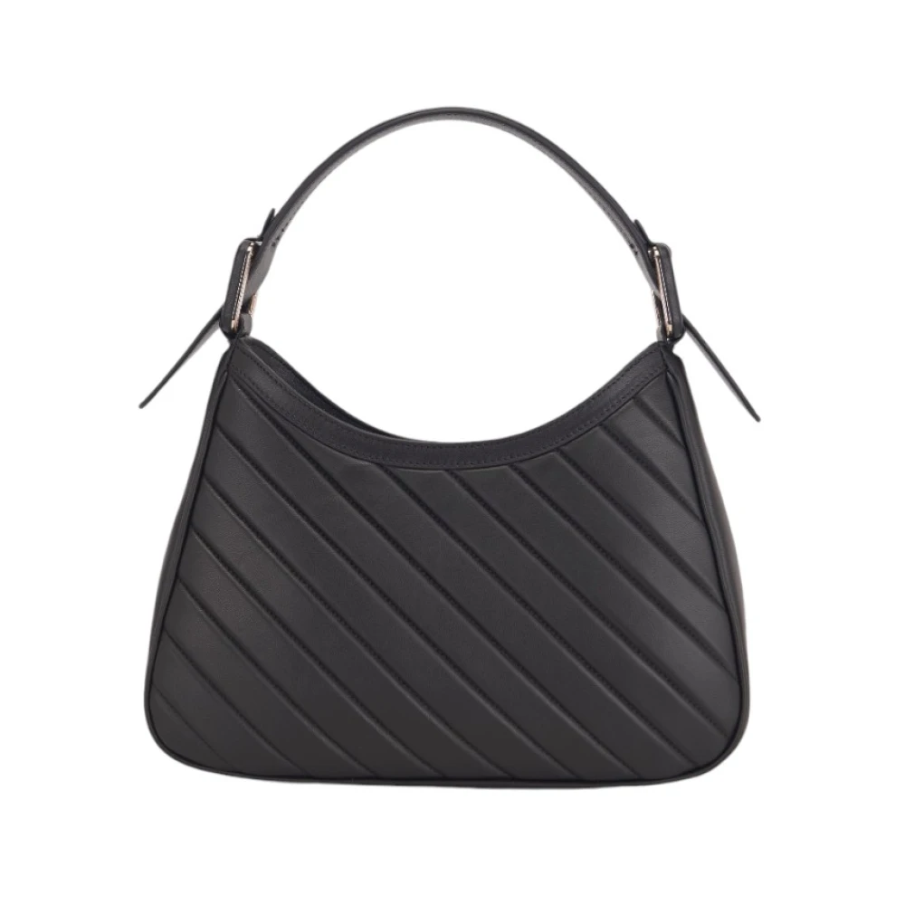 La Carrie Stijlvolle Leren Tas Black Dames