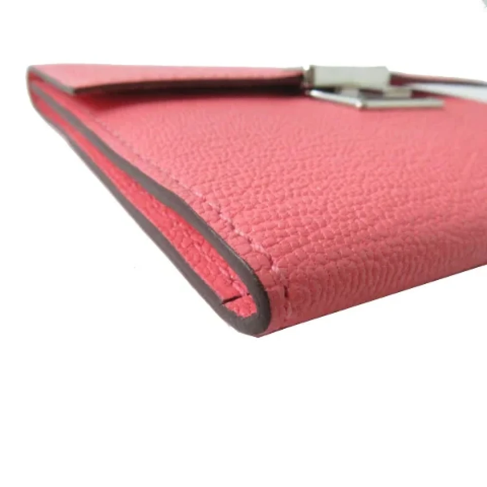 Hermès Vintage Pre-owned Leather wallets Pink Dames