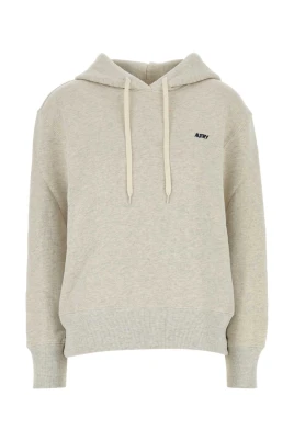Ljusgrå bomull dam sweatshirt