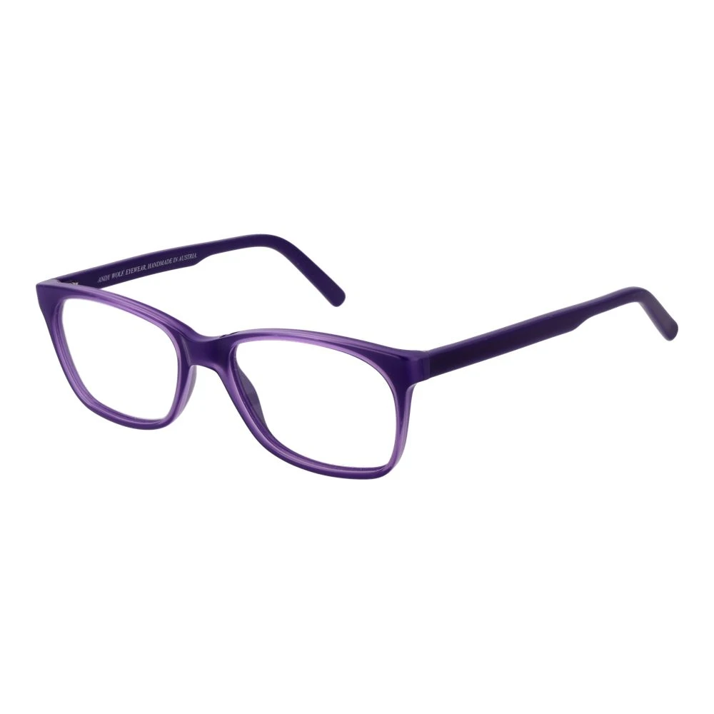 Andy Wolf Unisex Purple Rectangle Optical Frames