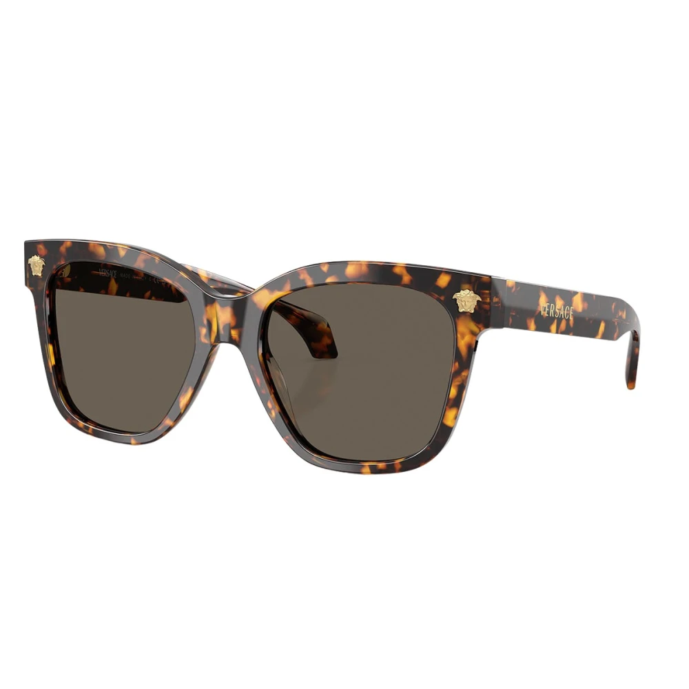 Versace Unisex Brown Oversized Square Sunglasses - Sunglasses - 55 Mm - Accessories