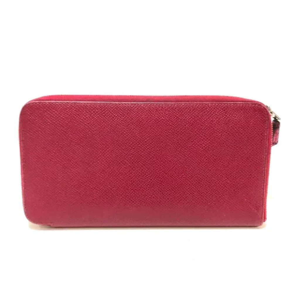 Hermès Vintage Pre-owned Leather wallets Red Dames