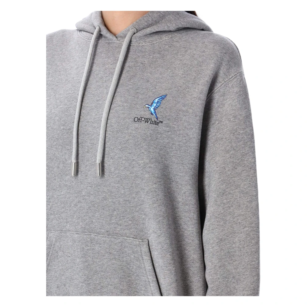 Off White Reguliere hoodie in Fresco Harrow-stijl Gray Dames