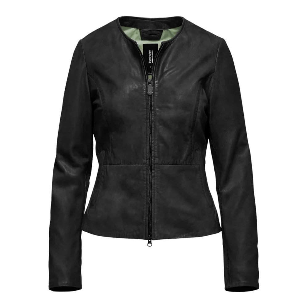 BomBoogie Zwarte Jassen Black Dames