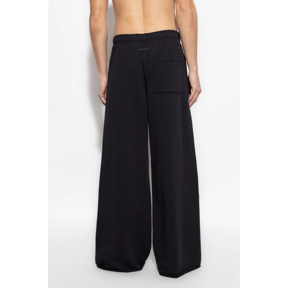 MM6 Maison Margiela Sweatpants met print Black Heren
