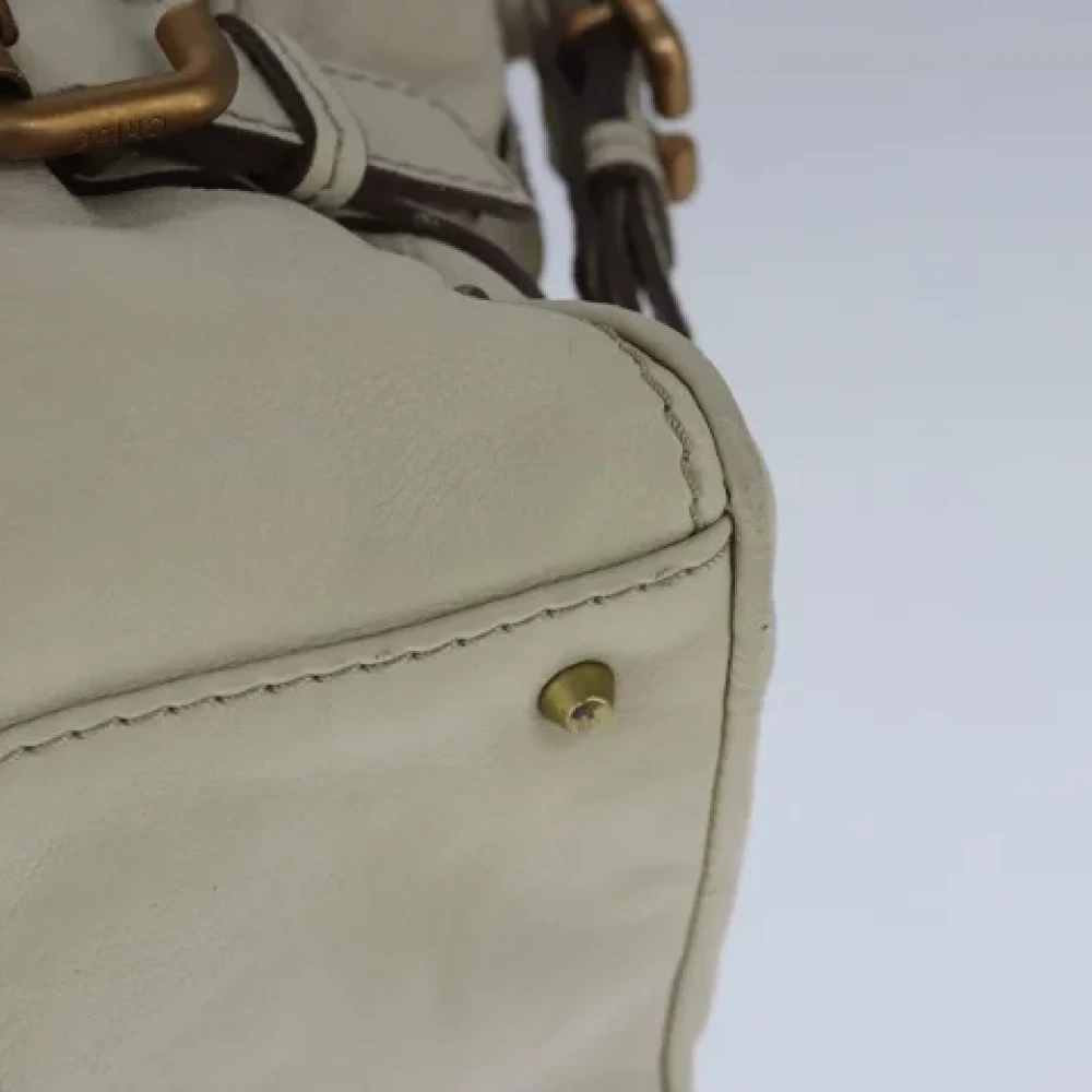 Chloé Pre-owned Leather handbags Beige Dames
