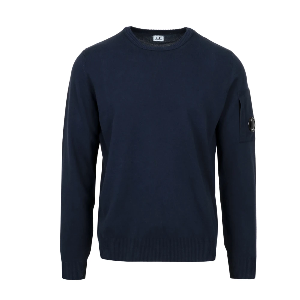 C.P. Company Round-neck Knitwear Blue Heren