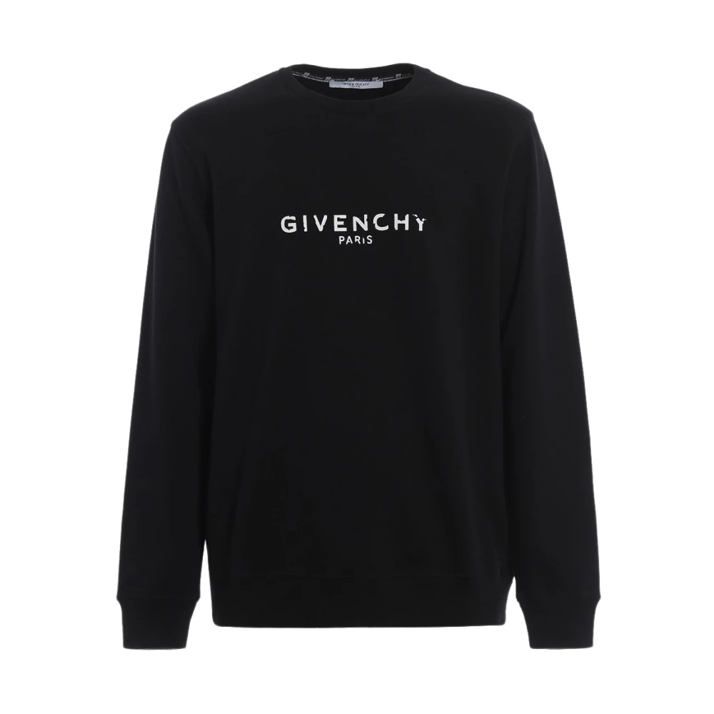 Givenchy Zwarte Logo Sweatshirt Black Heren