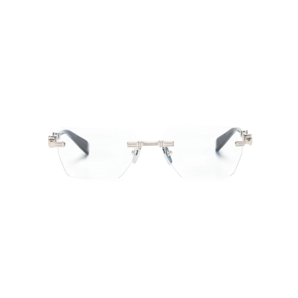 Balmain Zilveren Optisch Frame Stijlvol en veelzijdig Blue Heren