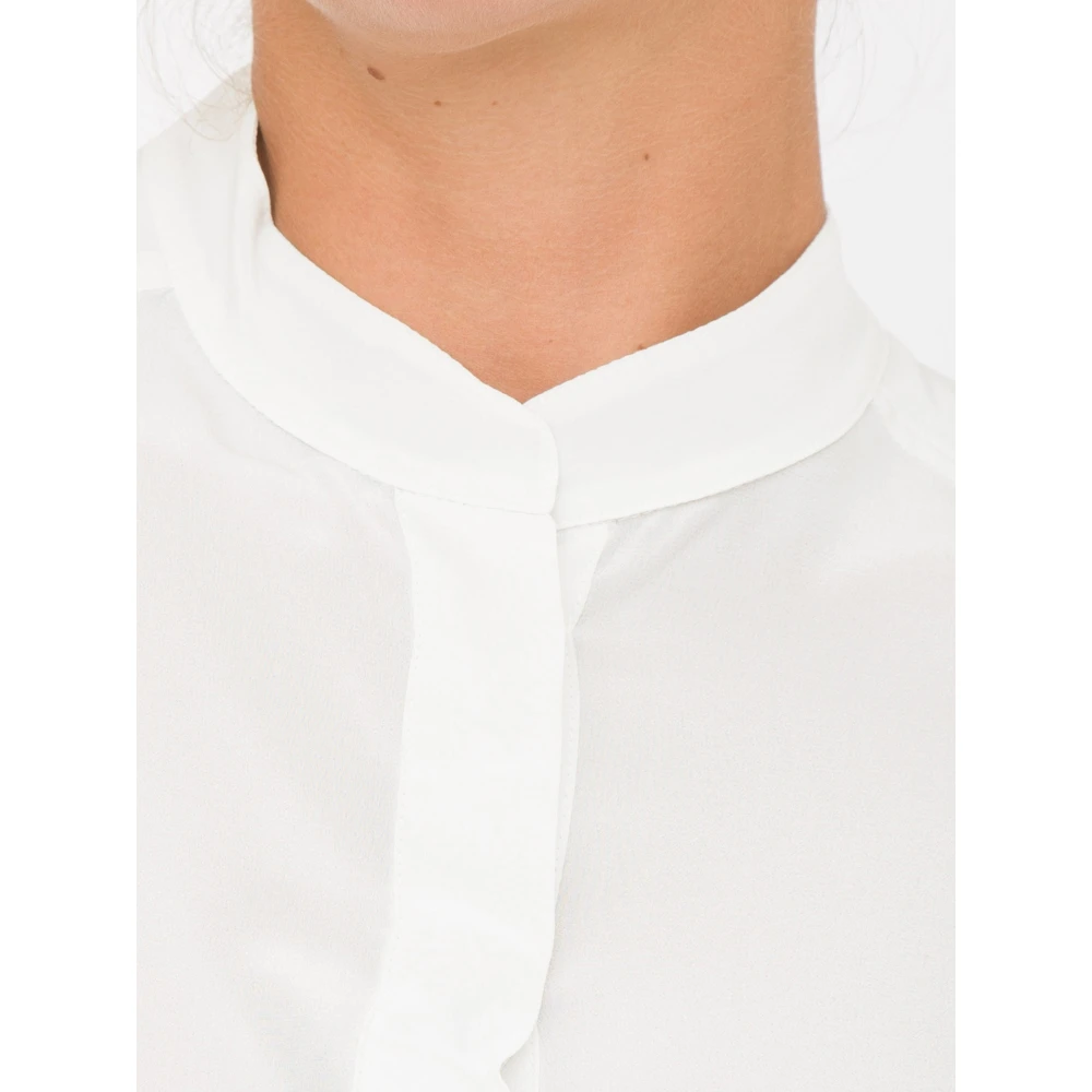 Marella Witte Blouse Klassieke Stijl White Dames