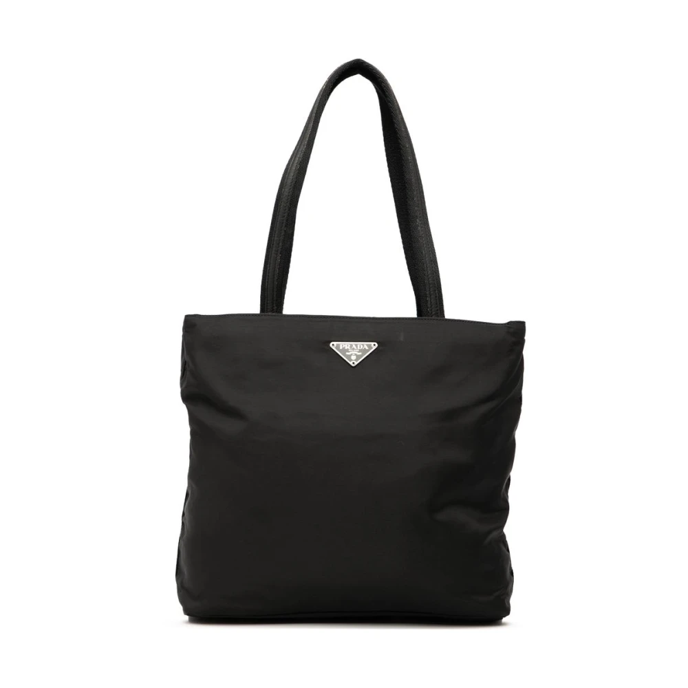 Prada Vintage Women's Black Pre-Owned Nylon Tote Bag