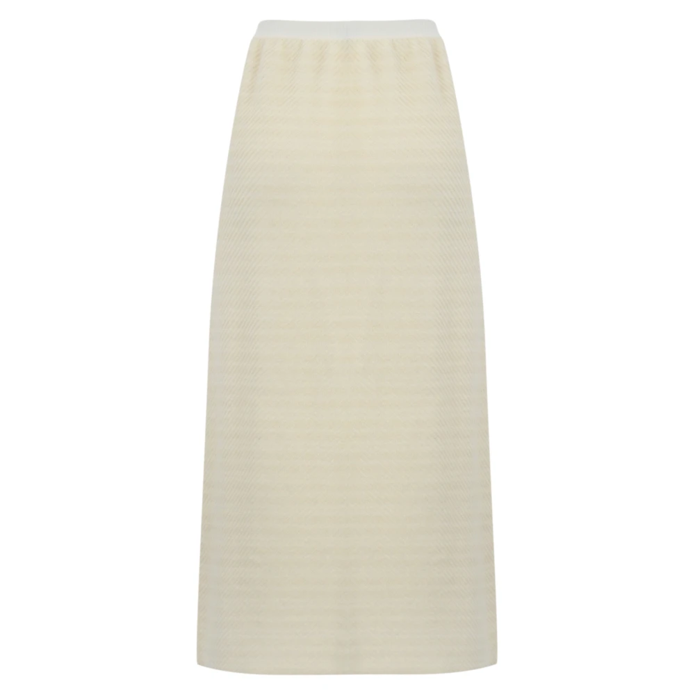 Liviana Conti Grijze geruwde rok A-lijn stijl Gray Dames