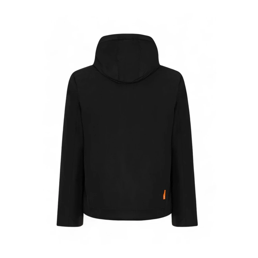 Suns Zwarte jas met nepbont Black Heren