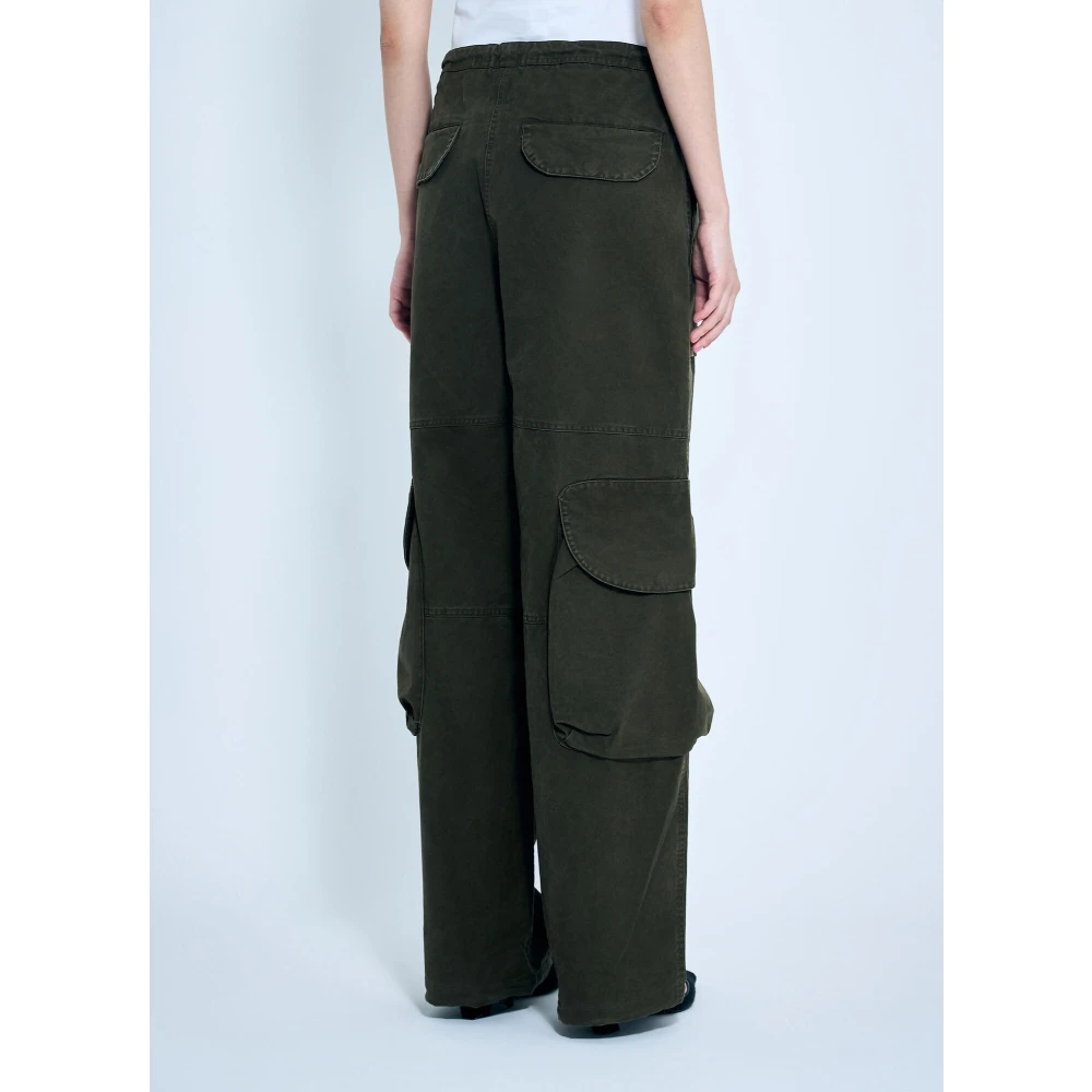Entire Studios Canvas Cargo Broek Green Dames