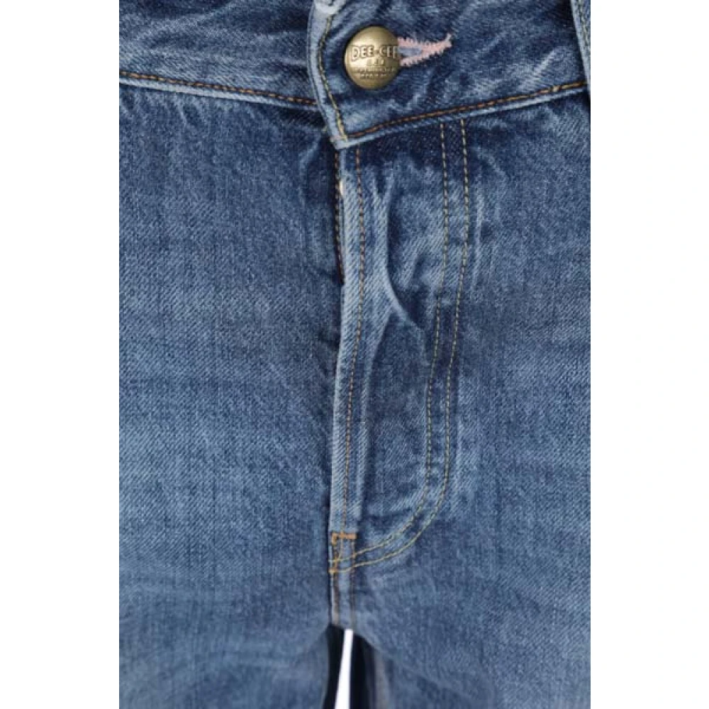 Washington DEE CEE Cropped Blauwe Gewassen Denim Jeans Blue Dames