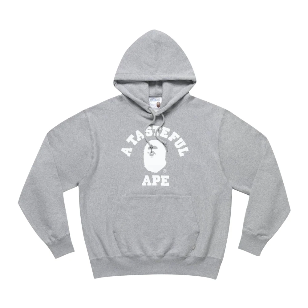 A Bathing APE Beperkte Editie Klassieke College Hoodie Gray Heren