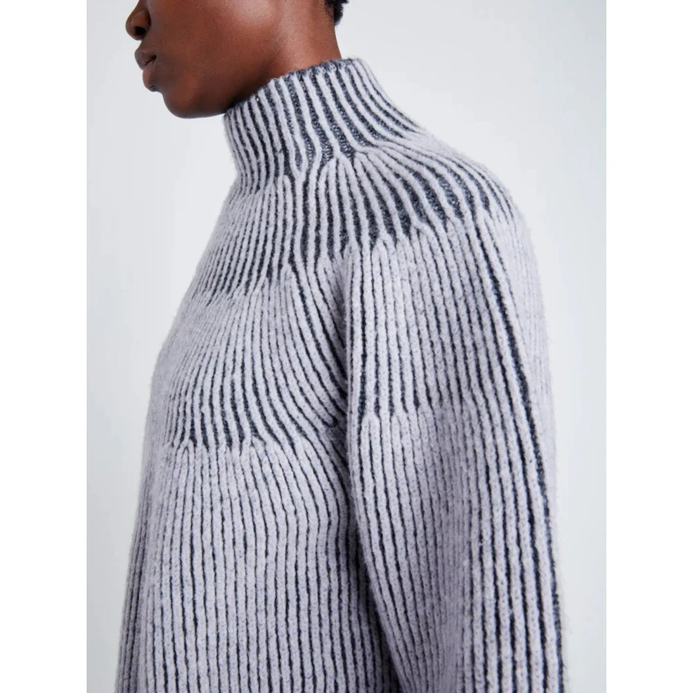 Proenza Schouler Jacquard Brynn Sweater Stijlvol Comfortabel Uniek Gray Dames