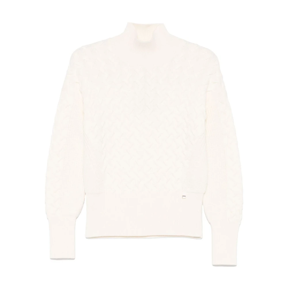 Herno Natuurlijke Gebreide Trui White Dames