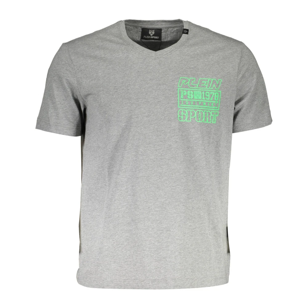 Plein Sport Men's Gray Training T-Shirts & Tops, Xl, Clothing