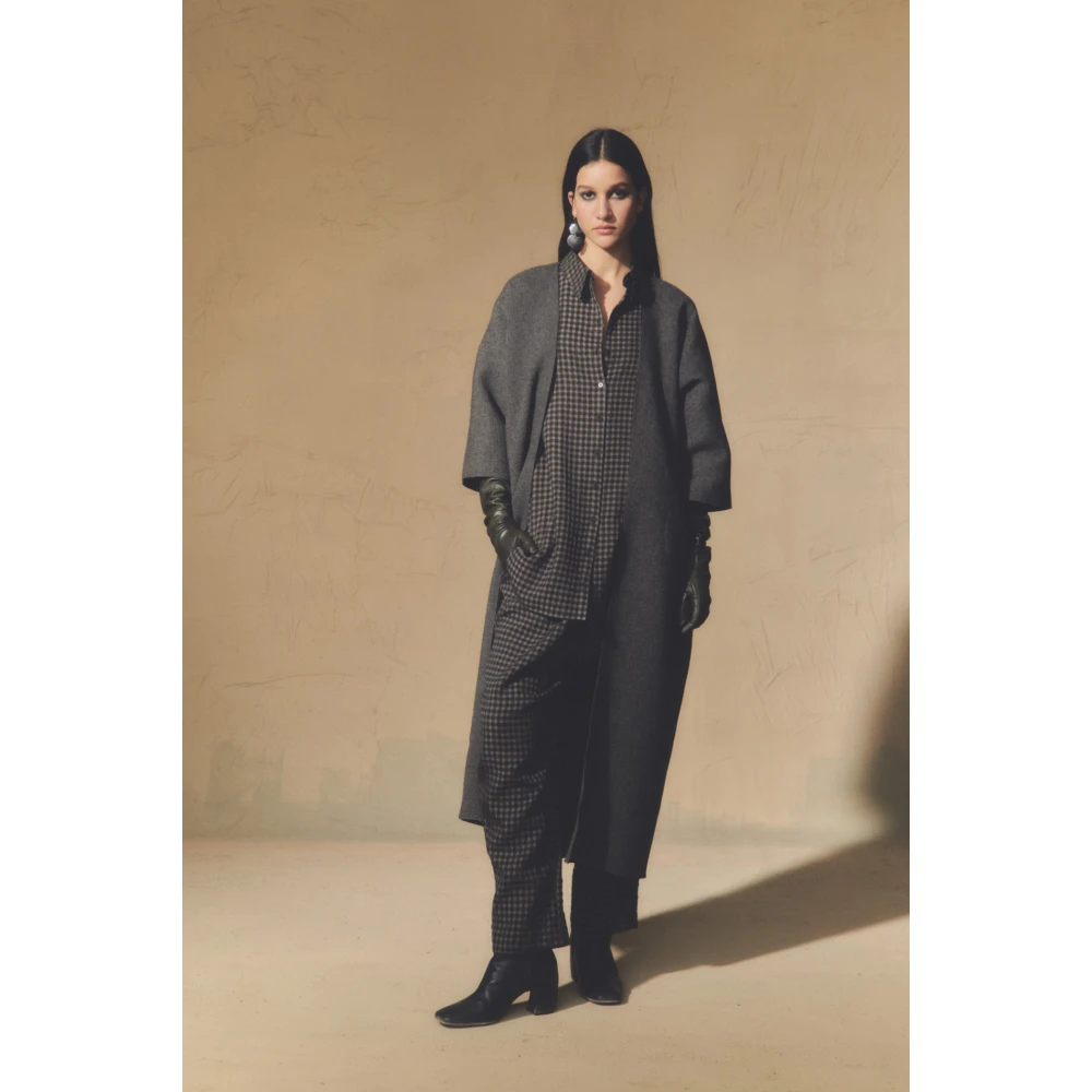 Cortana Oversized omkeerbare jas in grijs Green Dames