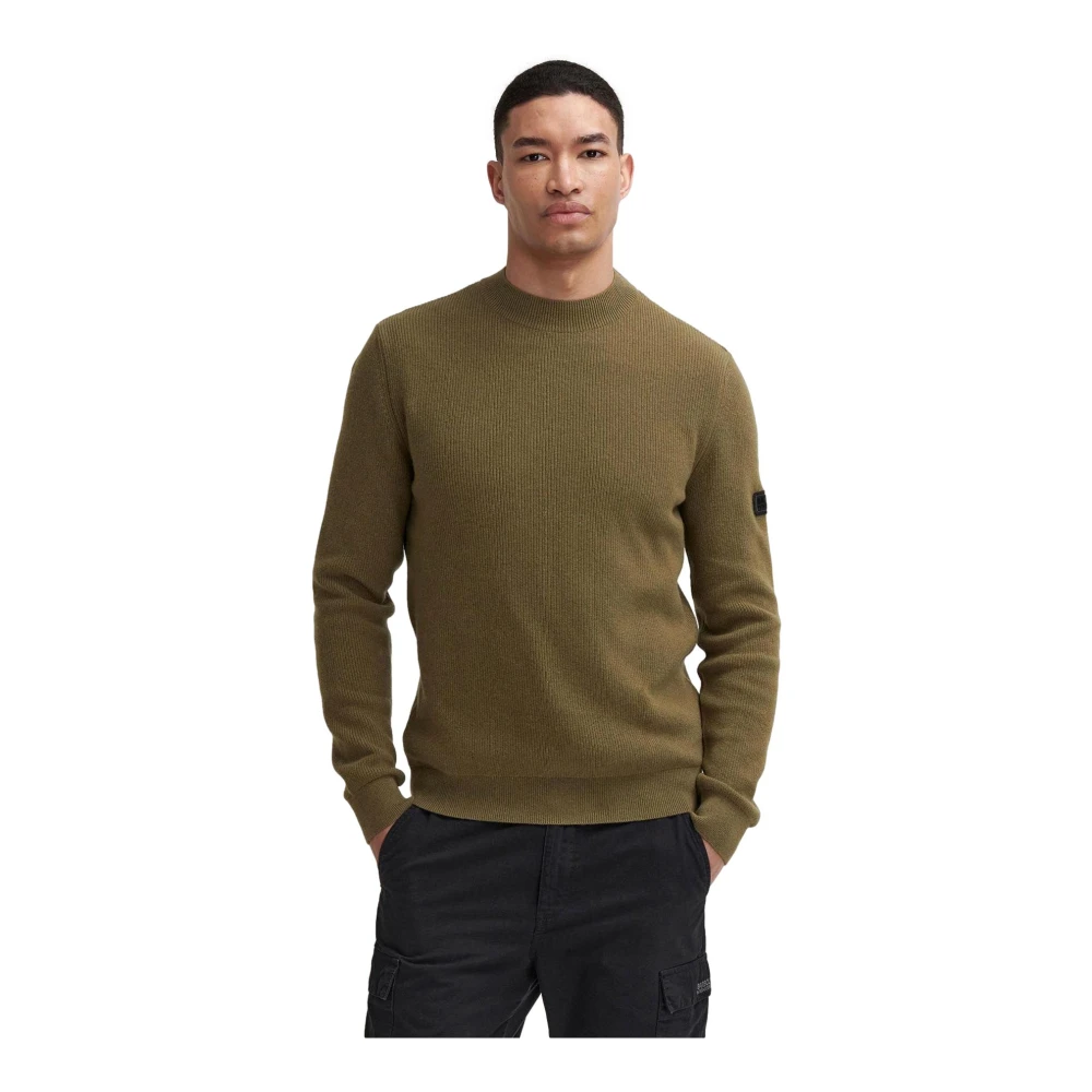 Barbour Tijdloze ronde hals trui groen Green Heren