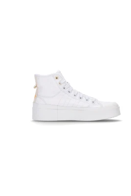 High-Top Sneakers med broderade blommor