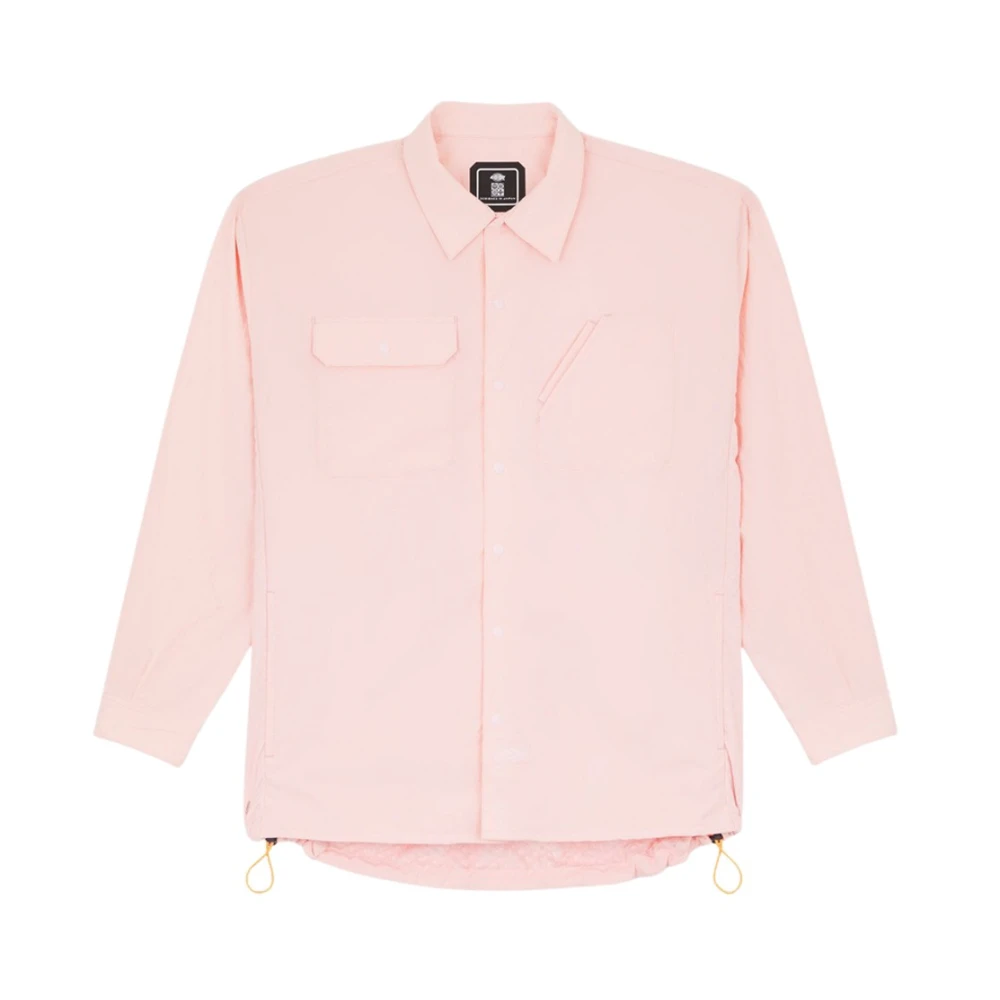 Dickies Oversized Casual Skjorta i Rosa Pink, Herr