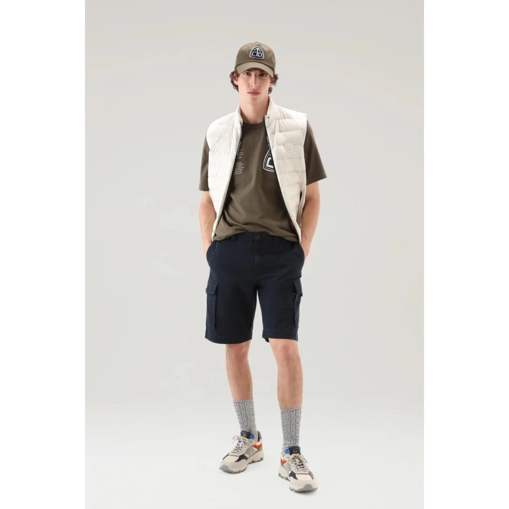 Woolrich Klassieke Cargo Shorts Blue Heren