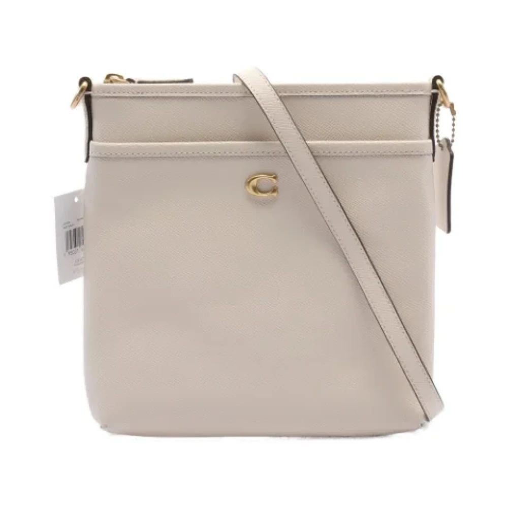 Coach Pre-owned Leather shoulder-bags Beige Dames