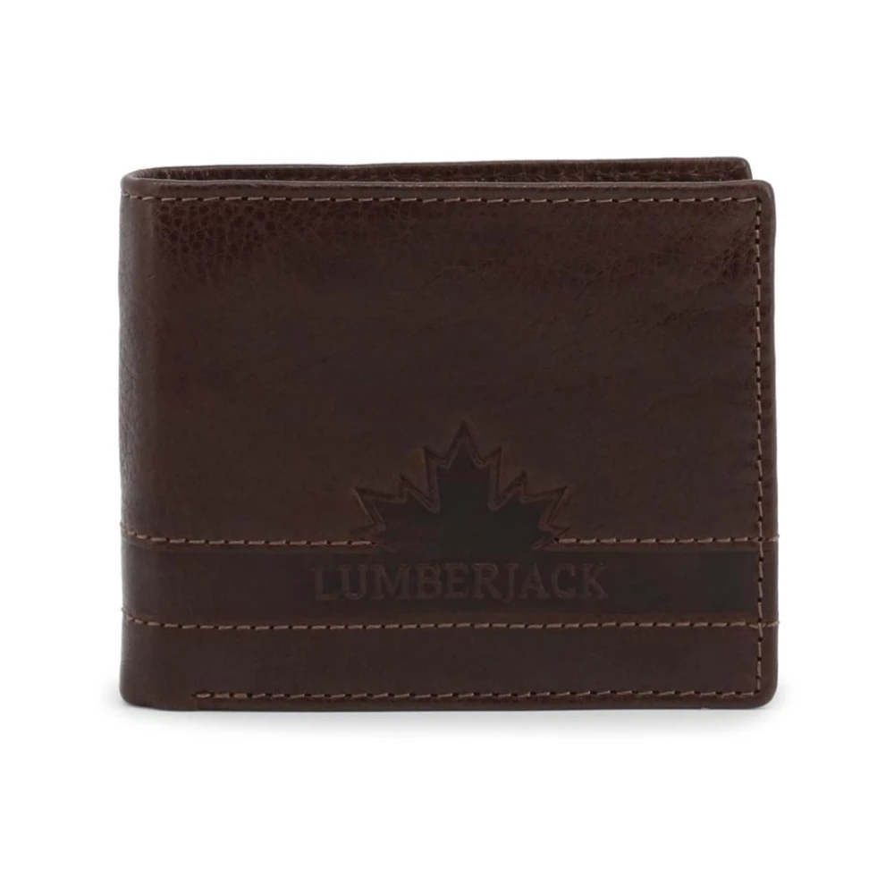Lumberjack Men's Brown Leather Wallet With Card Holder
