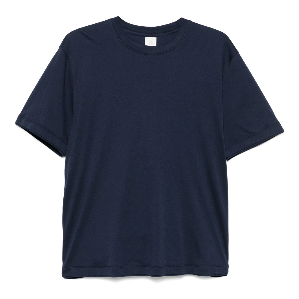 Eleventy Bomull Modal T-shirt Tillverkad i Italien Blue, Herr