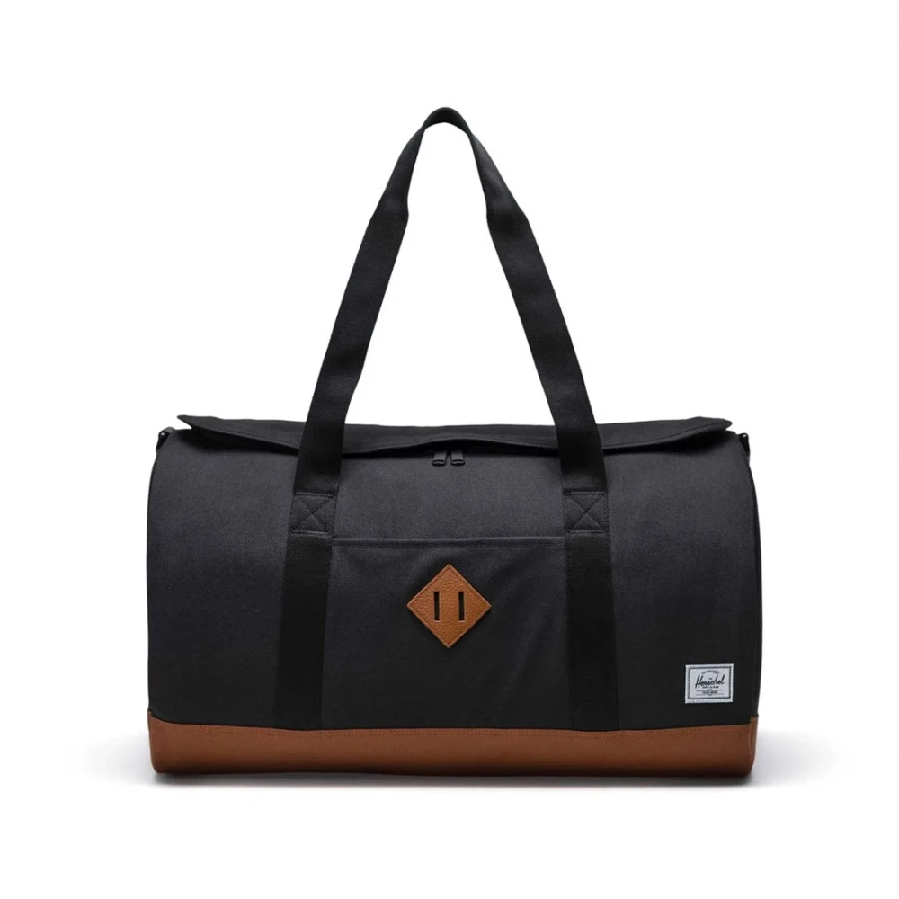 Herschel Heritage Duffle Tas Zwart Bruin Black Unisex