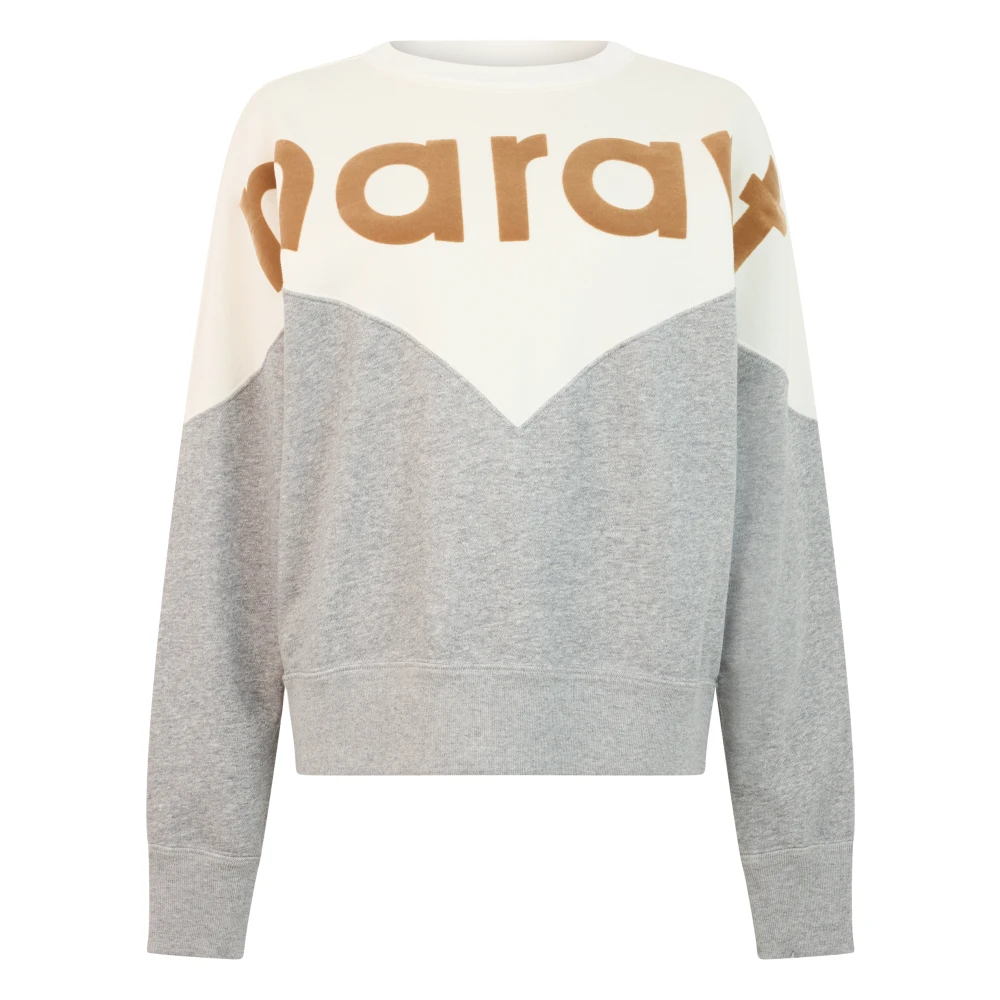 Marant Étoile Vrouw Grijs Hoodies & Sweatvesten Dames, M, Katoen, Houston Sweatshirt