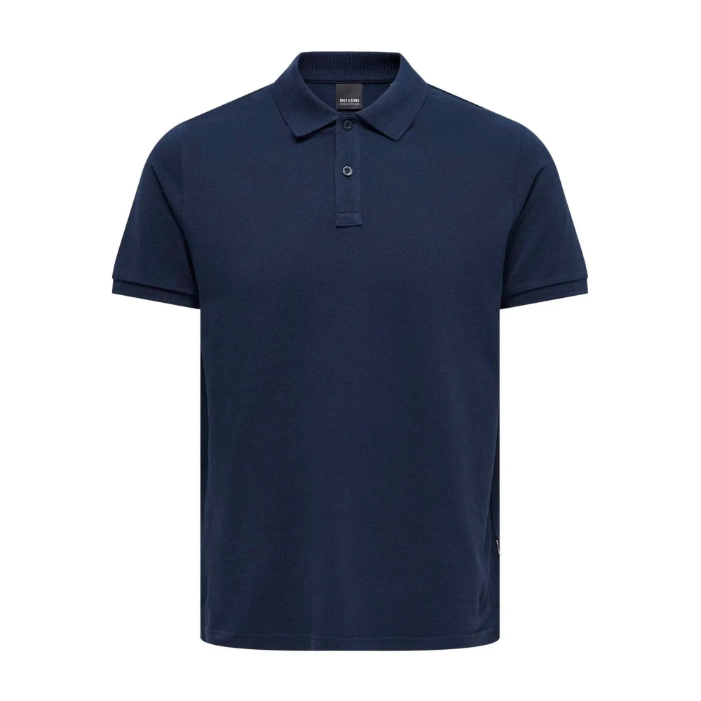 Only & Sons Polo Shirts Blue Heren