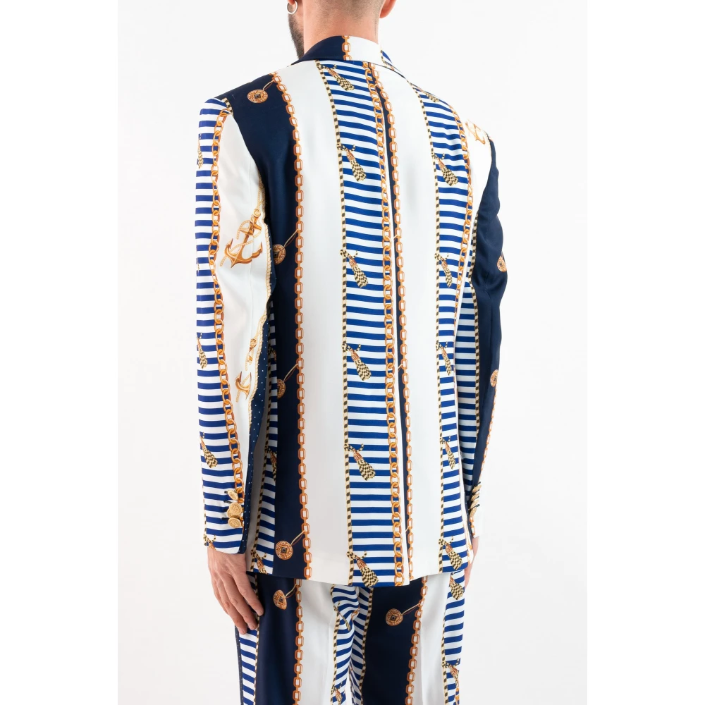 Corsinelabedoli Enea Double-Breasted Jas Multicolor Heren