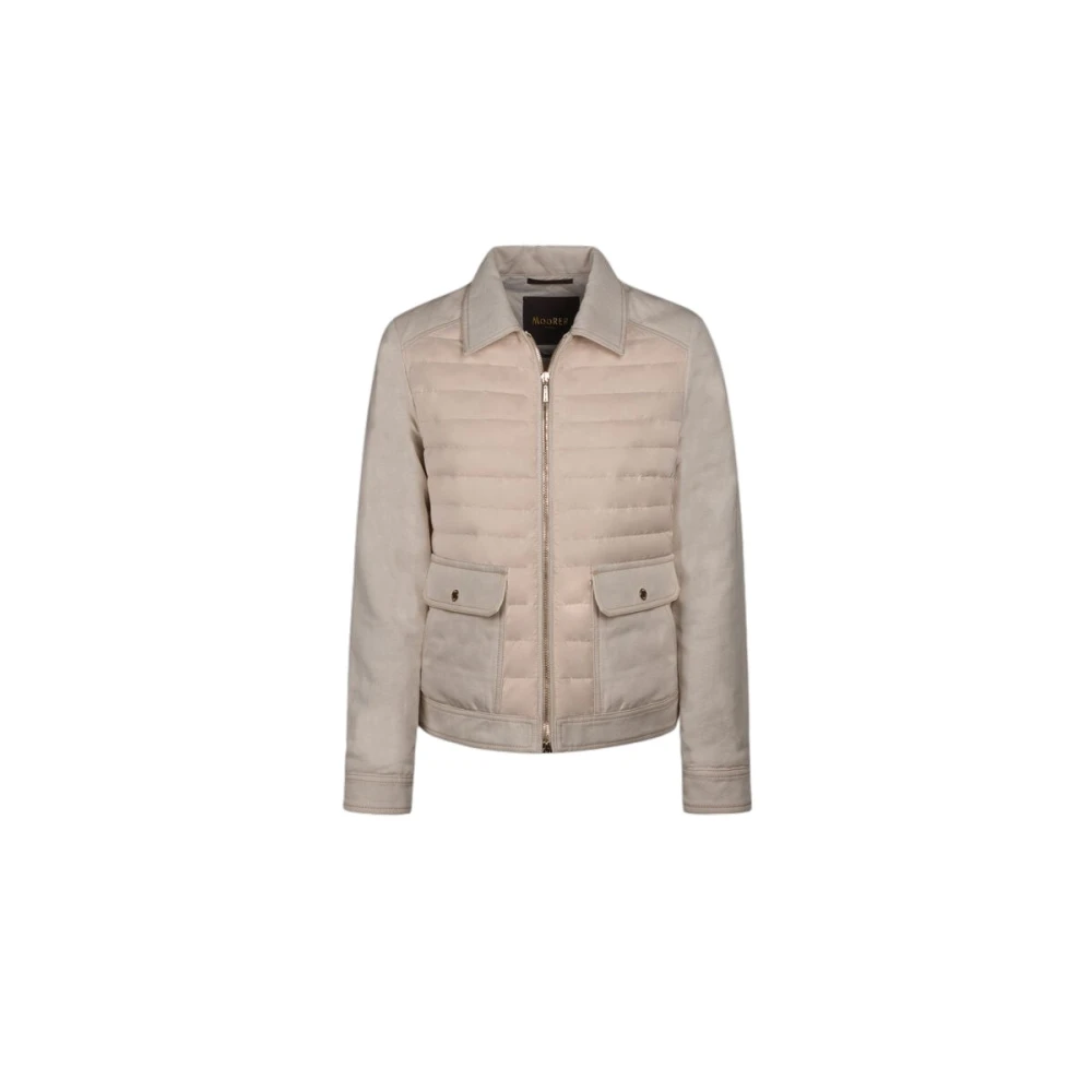 Moorer Women's Beige Down Jackets, S, Lesia Jacket