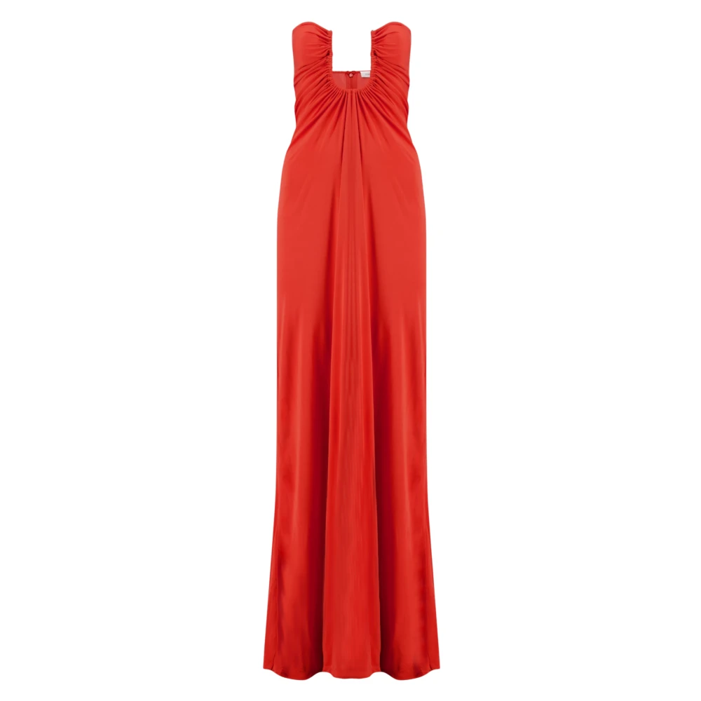 Christopher Esber Women's Orange Arced Palm Strapless Dress - Gowns - Xs - Dresses