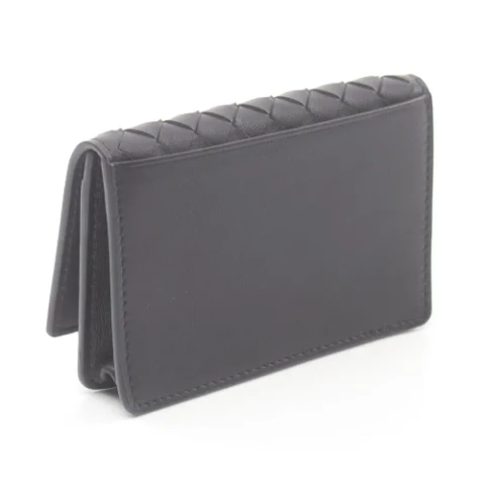 Bottega Veneta Vintage Pre-owned Leather wallets Black Dames