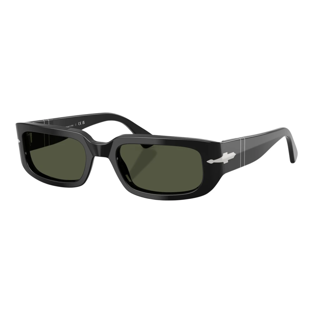Persol Unisex Sunglass PO3385S - Mel - Frame color: Black, Lens color: Green - Image 4