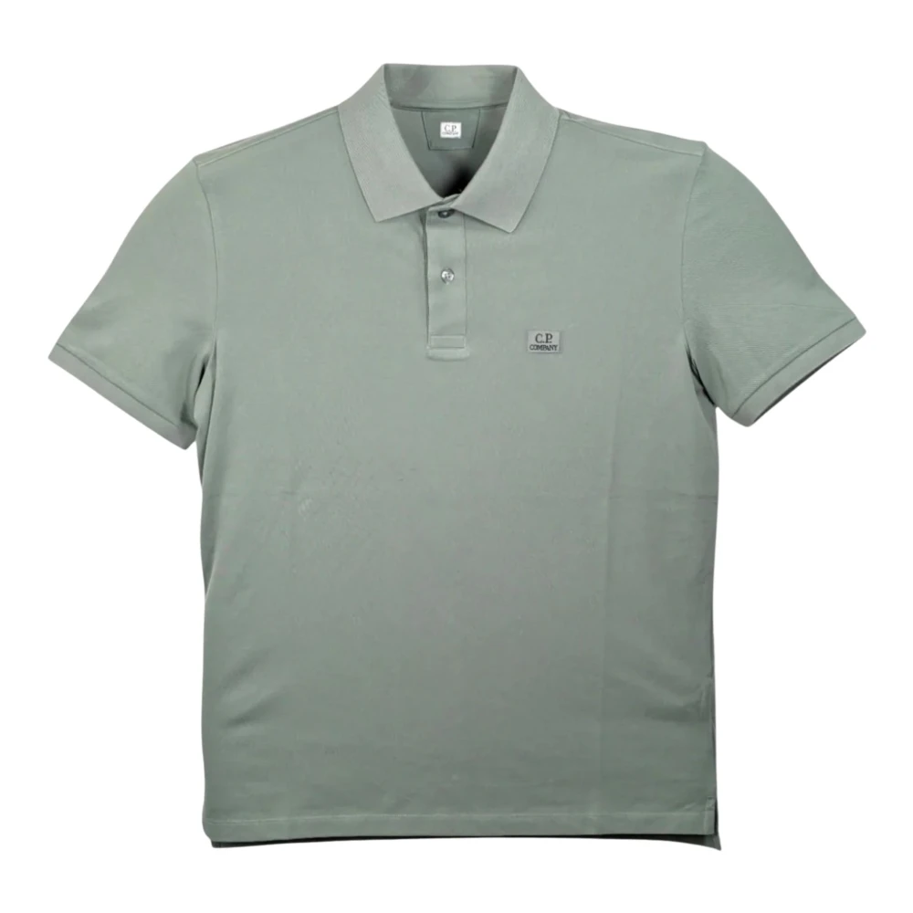 C.p. Company Men's Green M, Logo Polo