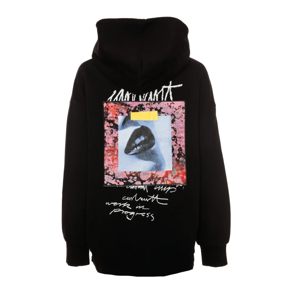 Carhartt WIP Lippen Grafische Hoodie Black Heren
