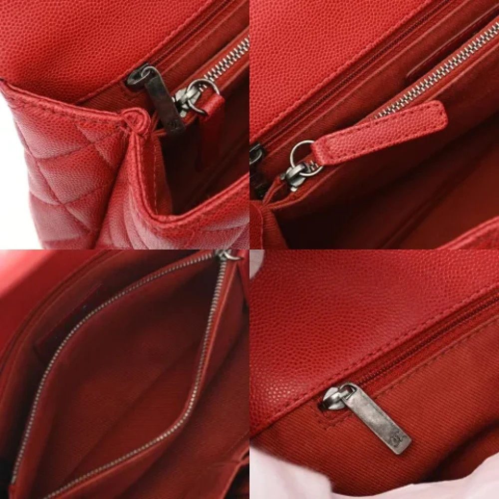 Chanel Vintage Pre-owned Leather chanel-bags Red Dames